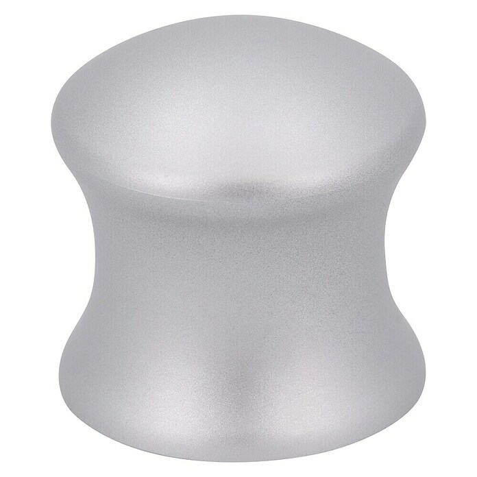 Siro Möbelknopf (Typ Möbelgriff: Knopf, Ø x H: 30 x 30 mm, Kunststoff, Silber) | BAUHAUS