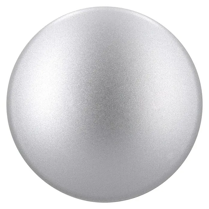Siro Möbelknopf - Typ Möbelgriff: Knopf, Ø x H: 30 x 30 mm, Kunststoff, Silber - Graue Kugel mit einem subtilen Glanz, ideal als modernes Dekorationselement oder minimalistisches Designstück.