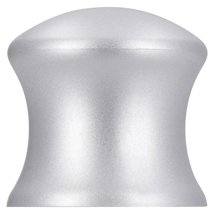 Siro Möbelknopf (Typ Möbelgriff: Knopf, Ø x H: 30 x 30 mm, Kunststoff, Silber) | BAUHAUS