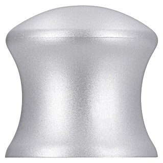 Siro Gumb za pohištvo (Vrsta pohištvenega ročaja: Gumb, Ø x V: 30 x 30 mm, Plastika, Srebrna)