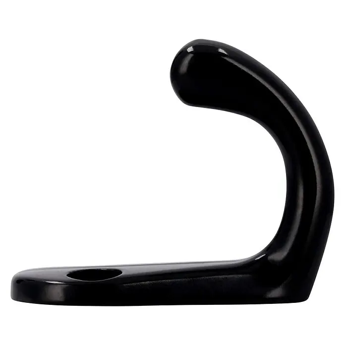 Siro Garderobenhaken 113/ PB8 - L x B x H: 20 x 41 x 33 mm, Anzahl Haken: 1 Stk. - Schwarze Wandhalterung für Handtücher oder Kleidung, einfache Installation und modernes Design.