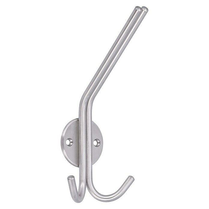 Siro Garderobenhaken (L x B x H: 173 x 76 x 103 mm, Edelstahl, Silber) | BAUHAUS