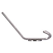 Siro Garderobenhaken (L x B x H: 173 x 76 x 103 mm, Edelstahl, Silber) | BAUHAUS
