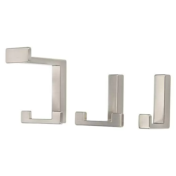 Siro Garderobenhaken - L x B x H: 15 x 61 x 40 mm, Anzahl Haken: 1 Stk. - Diagonale Ansicht