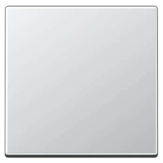 Jung Universalwippe A590AL - Aluminium, Kunststoff, Unterputzmontage - Elegante, quadratische Schalterabdeckung in neutralem Grau, die sich nahtlos in jede moderne Einrichtung einfügt und für einen sauberen Look sorgt.