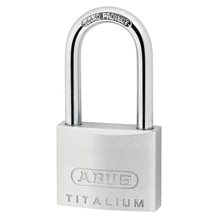 Abus Vorhängeschloss Titalium 64TI/40 HB40 Gleichschließend (B x H: 40 x 79 mm, Bügelstärke: 6 mm, Titalium-Spezialaluminium) | BAUHAUS