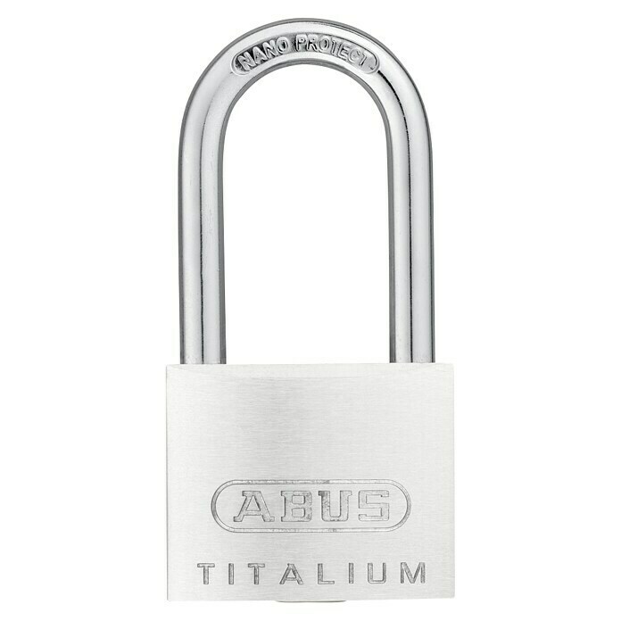 Abus Vorhängeschloss Titalium 64TI/40 HB40 Gleichschließend (B x H: 40 x 79 mm, Bügelstärke: 6 mm, Titalium-Spezialaluminium) | BAUHAUS