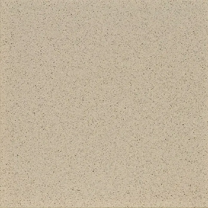 Feinsteinzeugfliese Cefalu - 30 x 30 cm, Grau, Matt - Beiger Quarz mit feinen dunklen Sprenkeln, ideal für Arbeitsplatten und Oberflächen. Robuster und eleganter Stil.