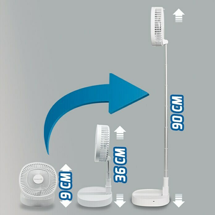 Starlyf Ventilator Foldable FanWeiß, Durchmesser: 21 cm Sketch
