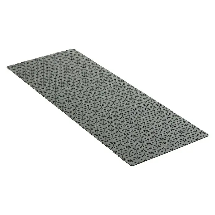 Tatay Antideslizante para bañera Diamond SBS - 96 x 36 cm, Gris - Esterilla de dormir gris con patrón triangular para camping y actividades al aire libre.