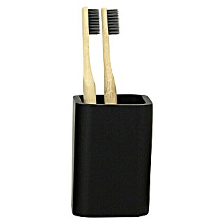 Aquasanit Onyx Vaso de encimera (Poliresina, Negro)
