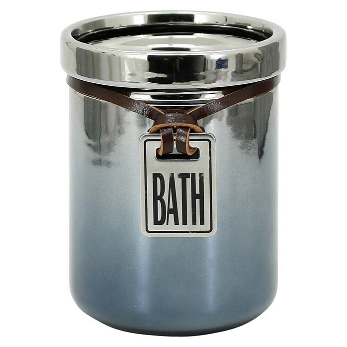 Aquasanit Stark Portacepillos (Cerámica, Azul/Cromo) | BAUHAUS