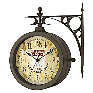TFA Dostmann Wanduhr Old Town Clocks (Kupfer, 27 x 29,5 cm)
