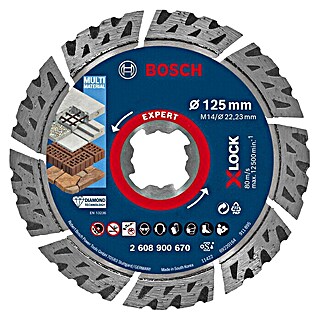 Bosch Professional X-Lock Dijamantna rezna ploča Expert MultiMaterial (Promjer rezne ploče: 125 mm)