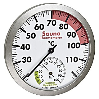 TFA Dostmann Thermo-Hygrometer (Saunas, Analog, Breite: 37 mm)