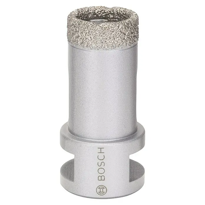 Bosch Broca diamantada para perforación en seco Dry Speed - Diámetro: 25 mm - Broca para baldosas Bosch Diamond for Hard Ceramics con recubrimiento de diamante para taladrar baldosas cerámicas duras.