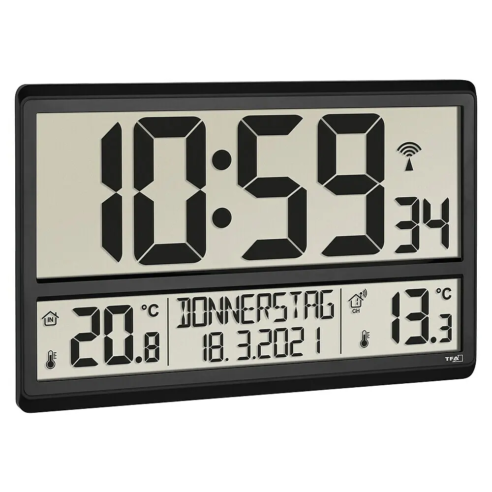 TFA Dostmann - Aluminium - Kleine - Kantoor - Wandklokken kopen TFA Dostmann - Aluminium - Kleine - Kantoor - Wandklokken kopen