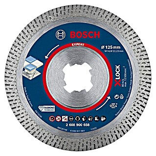 Bosch Diamant-Trennscheibe Hardceramic X-Lock (Durchmesser Scheibe: 125 mm, Höhe Segment: 10 mm)