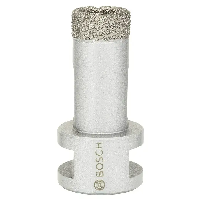 Bosch Broca diamantada para perforación en seco Dry Speed - Diámetro: 20 mm - Corona de perforación diamantada Bosch Dry Speed con diamantes robustos para taladrar rápidamente azulejos. Ideal para agujeros precisos sin refrigeración.