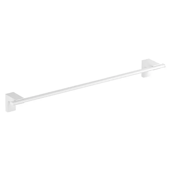 Creabath Elegance Toallero de barra - Largo: 51,1 cm, Blanco - Elegante toallero de pared blanco mate. Su diseño minimalista se integra perfectamente en cualquier baño, ofreciendo una comodidad práctica.