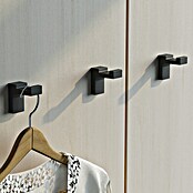 Creabath Elegance Colgador de baño (Número de ganchos: 1 ud., Negro, Satinado) | BAUHAUS