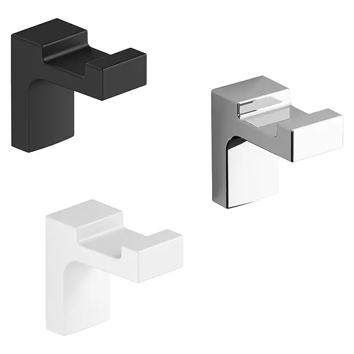 Creabath Elegance Colgador de baño - Número de ganchos: 1 ud., Cromo, Resplandeciente - Perchas de baño en varios colores para darle estilo a tu baño. Perfectas para colgar toallas y albornoces de forma ordenada.