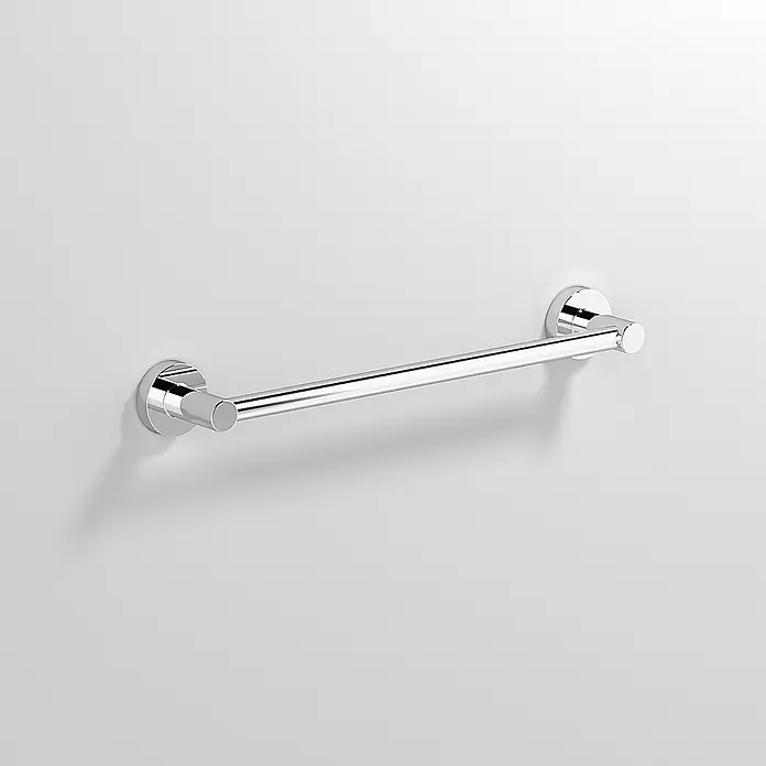 Creabath Cosmos Toallero de barra - Largo: 35 cm, Cromo - Barra de toalla cromada para montaje en pared. Práctica y elegante, ideal para cualquier baño.