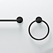 Creabath Cosmos Toallero de anilla (Negro, Satinado) | BAUHAUS