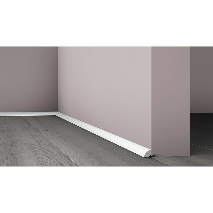 Nmc Decoflair Moldura de poliestireno decorativa QR18 (2 m x 1,8 cm x 1,8 cm, Polímero extruido de alta densidad (HDPS)) | BAUHAUS