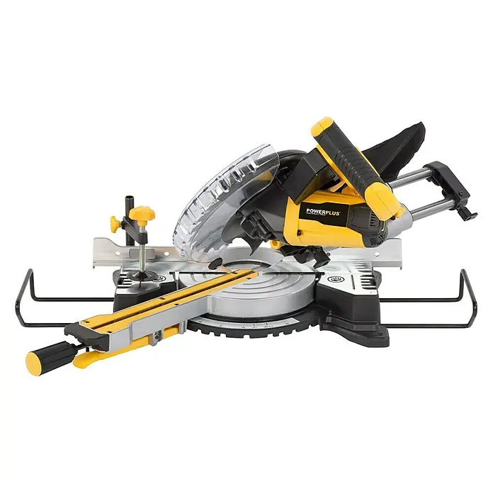 PowerPlus Sierra ingletadora POWX075720DB - 1.600 W, Diámetro hoja de sierra: 210 mm, Número de revoluciones de marcha en vacío: 5.000 r.p.m. - La sierra ingletadora Powerplus es ideal para cortes precisos. Ofrece versatilidad y precisión para sus proyectos.