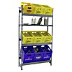 Simonrack Simonbottle Getränkekistenregal Shelf (H x B x T: 180 x 100 x 30 cm, Anzahl Böden: 4 Stk., Traglast Einlegeboden: 100 kg, Stecken, Grau) | BAUHAUS