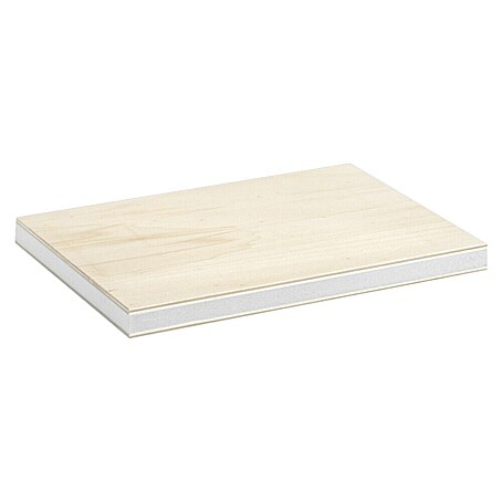 Garnica Ultralight Leichtbauplatte Fixmaß (Pappel, 800 x 600 x 12 mm)