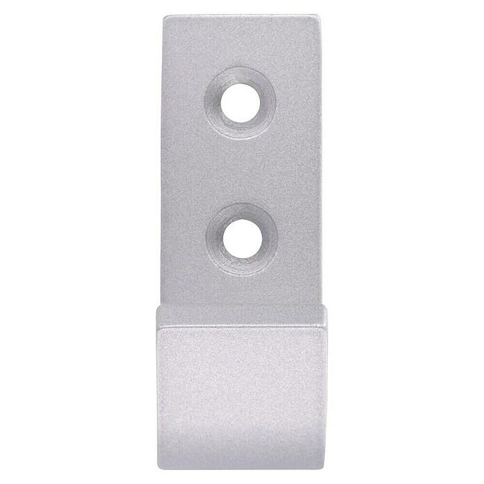 Siro Garderobenhaken (L x B x H: 54 x 19 x 37 mm, Anzahl Haken: 1 Stk., Stahl, Silber) | BAUHAUS