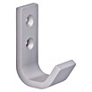 Siro Garderobenhaken (L x B x H: 54 x 19 x 37 mm, Anzahl Haken: 1 Stk., Stahl, Silber) | BAUHAUS