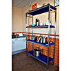 Simonrack Simoninox Estantería metálica Inicial (Al x An x Pr: 160 x 86 x 40 cm, Capacidad de carga por balda: 180 kg, Número de baldas: 4 ud., Inserción, Material balda: Plástico) | BAUHAUS