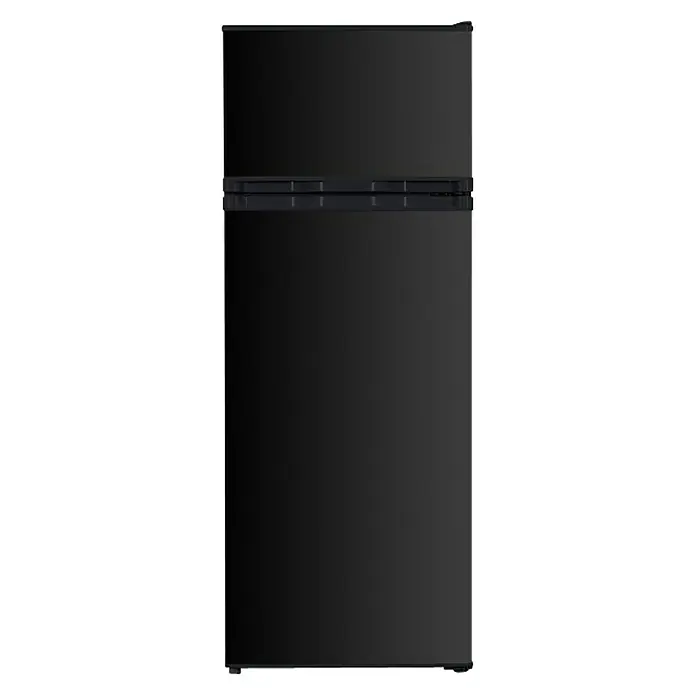 PKM Kühl-Gefrierkombination GK 212 BNutzinhalt Gesamt: 206 l, 55,5 x 54,5 x 143 cm, Schwarz - Schwarzer Kühlschrank mit Gefrierfach oben, elegantes Design für moderne Küchen, bietet effiziente Kühlung und Gefrierlagerung.