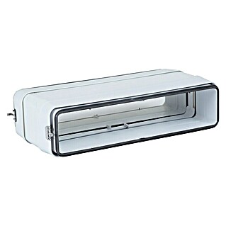 Empalme para tubo rectangular Tubpla Pure (125 mm, Blanco)