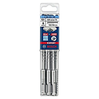 Bosch Expert SDS-Plus Betonbohrer-Set SDS Plus-7X (Durchmesser: 6 mm, Länge: 165 mm, 10 Stk.)