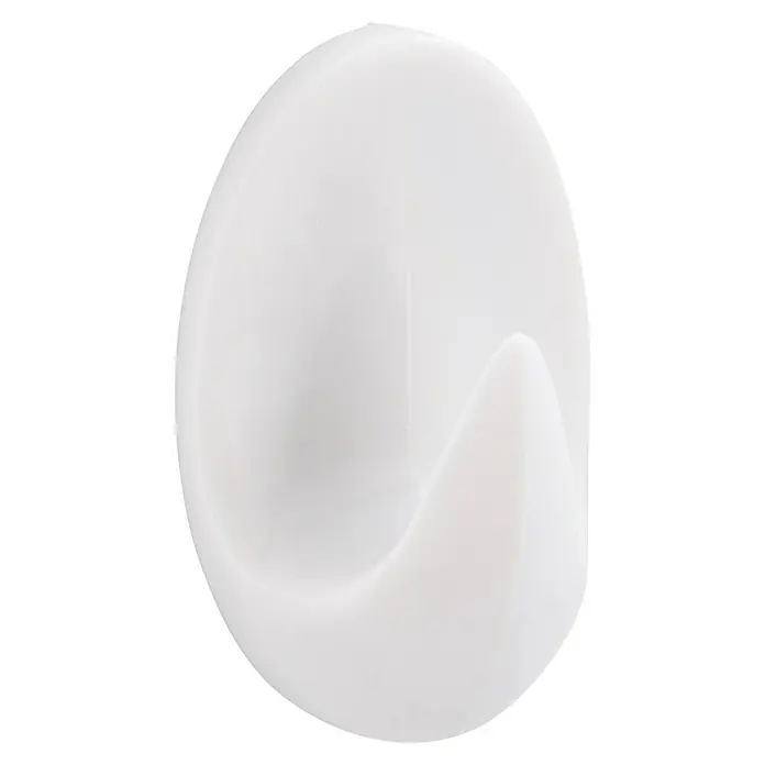 Siro Handtuchhaken - Gesamtstückzahl: 3 Stk., L x B x H: 18 x 29 x 14 mm - Ein weißer, runder Wandhaken. Perfekt für Jacken oder Handtücher, ein praktisches und minimalistisches Accessoire für jeden Raum im Haus.