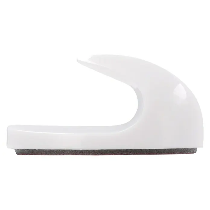 Siro Handtuchhaken - Gesamtstückzahl: 3 Stk., L x B x H: 18 x 29 x 14 mm - Nahaufnahme eines weißen, selbstklebenden Hakens, ideal für die Wandmontage und vielseitige Anwendungen.