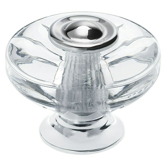 Siro Ručkica za namještaj  (Tip ručke za namještaj: Gumb, Plastika, Ostalo, Promjer: 38 mm, Srebrna) | BAUHAUS