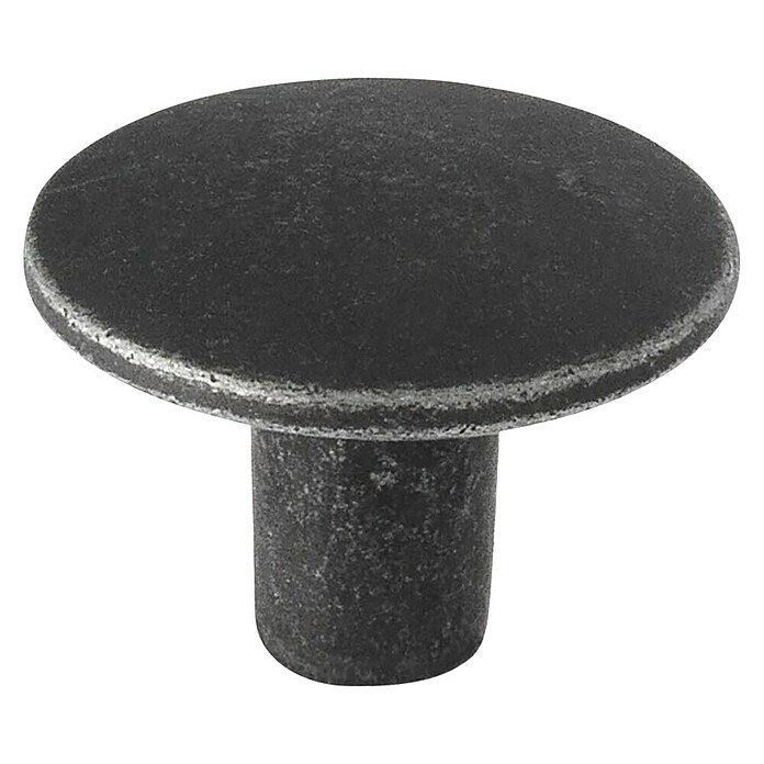 Siro Möbelknopf (Typ Möbelgriff: Knopf, Ø x H: 30 x 22 mm, Stahl, Schwarz) | BAUHAUS