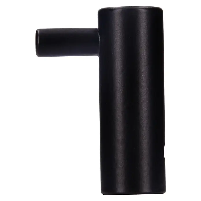 Siro Garderobenhaken - L x B x H: 40 x 14 x 28 mm, Schwarz - Dieser minimalistische, mattschwarze Möbelknopf in T-Form ist ideal für moderne Schränke. Ein stilvolles und funktionales Detail.
