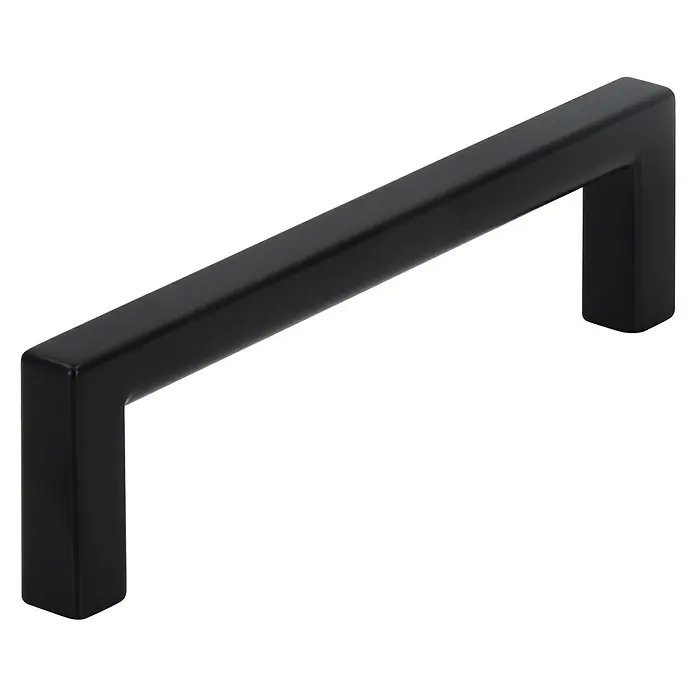 Siro Möbelgriff - Typ Möbelgriff: Bügel, L x B: 104 x 8 mm, Schwarz, Material Möbelgriff: Sonstige - Schwarzer, moderner Möbelgriff für Schubladen und Schränke. Perfekt für ein minimalistisches Design.