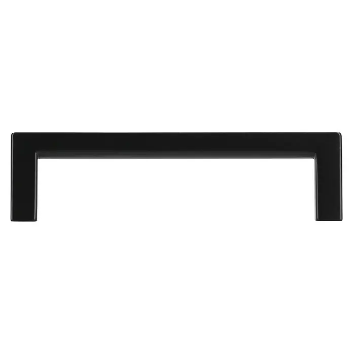 Siro Möbelgriff - Typ Möbelgriff: Bügel, L x B: 104 x 8 mm, Schwarz, Material Möbelgriff: Sonstige - Schwarzer, rechteckiger Schubladengriff aus Metall. Ideal für moderne Möbel. Stilvoll und langlebig.