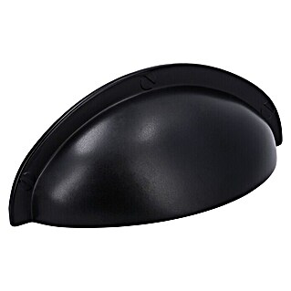 Siro Pohištveni ročaj (Vrsta pohištvenega ročaja: Lupina, Do x Š x V: 85 x 27 x 31 mm, Jeklo, Črna)