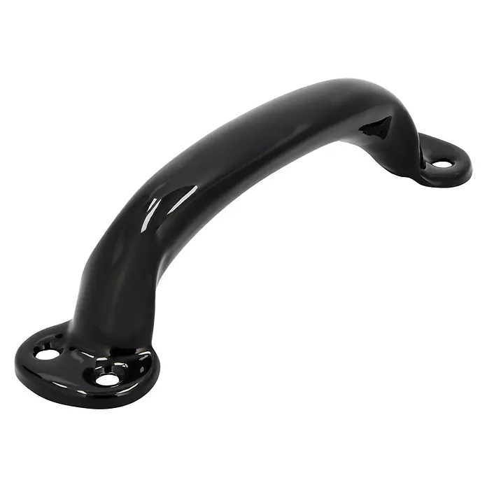 Siro Möbelgriff - Typ Möbelgriff: Bügel, L x B x H: 162 x 37 x 4 mm, Stahl, Schwarz - Schwarzer, glänzender Türgriff mit Befestigungslöchern für eine einfache Montage und einen eleganten Look.