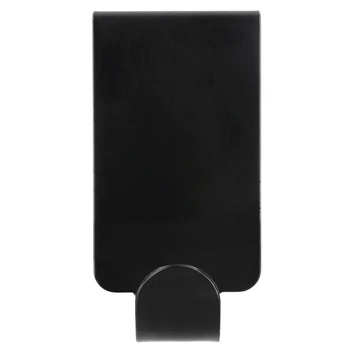 Siro Garderobenhaken - L x B x H: 60 x 32 x 30 mm, Stahl - Schwarzer Seifenspender zur Wandmontage für Badezimmer und Küche, mit einem Fassungsvermögen für Flüssigseife oder Lotion.