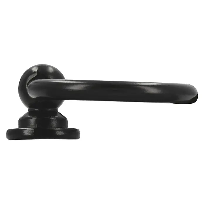 Siro Türklopfer - Stahl, Schwarz, Breite: 35 mm - Nahaufnahme einer eleganten, schwarzen Toilettenpapierhalterung mit glänzendem Finish und modernem Design.