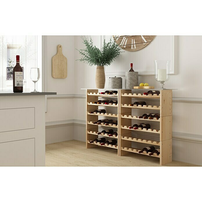 Botellero pared 12 botellas vino organizador almacenamiento vino  desmontable DIY